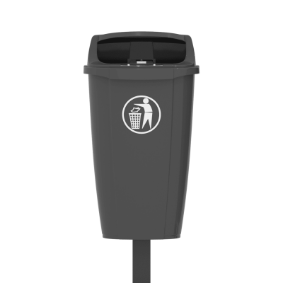 Hardwex Optima Abfallbehälter 50 l Anthrazit