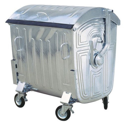 Hardwex Müllcontainer 1100 l aus verzinktem Stahlblech...