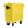 Bauer Müllcontainer 660 l Gelb mit Flachdeckel