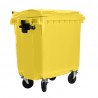 Bauer Müllcontainer 770 l Gelb mit Flachdeckel