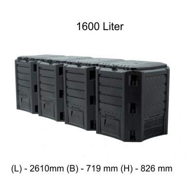 Komposter COMPOGREEN 1 600 l - Schwarz 02