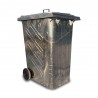 Bauer Mülltonne 360 l aus verzinktem Stahlblech