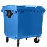 Bauer Müllcontainer 1100 l Blau mit Flachdeckel