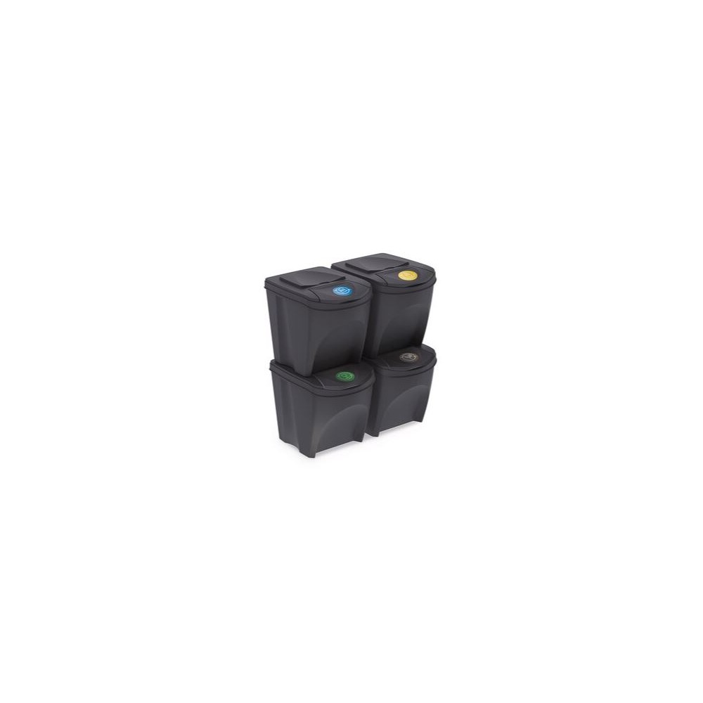 muelleimer-set-sortibox-4x25l-aus-Plastik-anthrazit-stapelbar-01