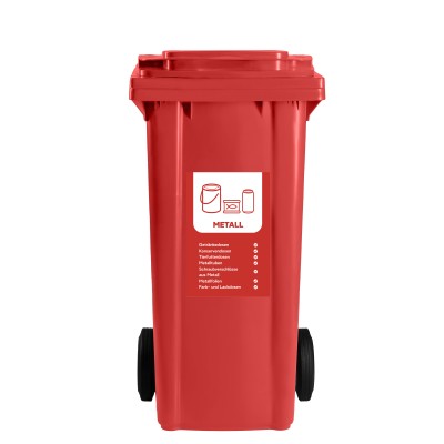 Bauer Mülltonnenaufkleber für Metall 1