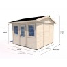 Gartenhaus Katrin A Premium - 9,6 m2 1