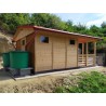 Gartenhaus Mia C - 9,6 m2 + Terrasse 6,3 m2 8