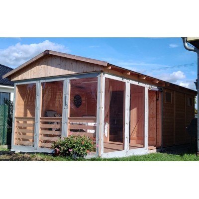 Gartenhaus Hannah C Plus - 9,6 m2 + Terrasse 9,6 m2 8