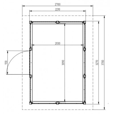 Gartenhaus Emilia N1 - 6,3 m2 1