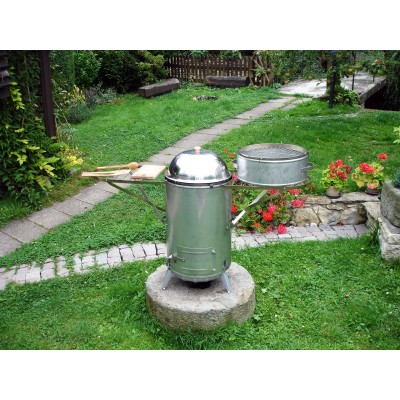 Bauer Holzkohlegrill mit Ablagerost und Erweiterung 3