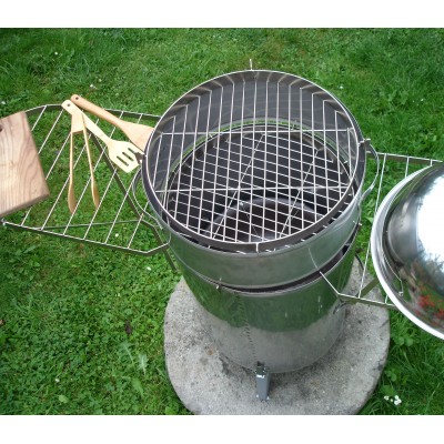 Bauer Holzkohlegrill mit Ablagerost und Erweiterung 2