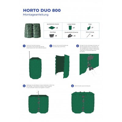 Bauer Komposter Horto 800 Liter Duo 5